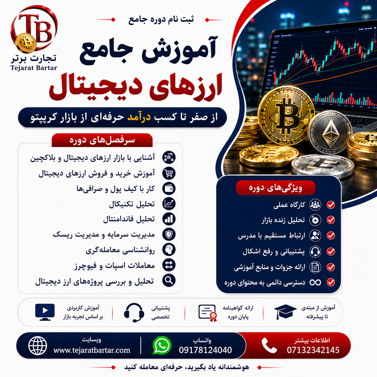 دوره جامع ارزهای دیجیتال